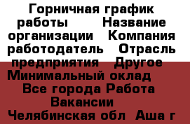 Горничная-график работы 1/2 › Название организации ­ Компания-работодатель › Отрасль предприятия ­ Другое › Минимальный оклад ­ 1 - Все города Работа » Вакансии   . Челябинская обл.,Аша г.